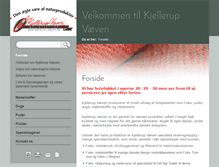 Tablet Screenshot of kjellerup-vaeveri.dk